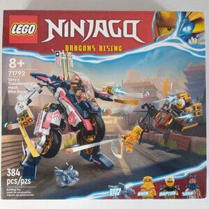 Lego Ninjago Set - 71792 - Sora's Transforming Mech Bike + Glider + 4 Figures